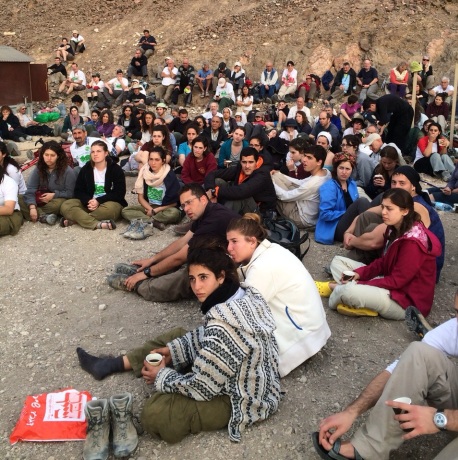 Conversation circle on Nahal Shelomo. Photo: Yoseph Speiser

